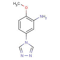 936074-56-5 2-methoxy-5-(1,2,4-triazol-4-yl)aniline chemical structure