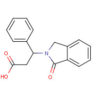 167886-71-7 3-(3-oxo-1H-isoindol-2-yl)-3-phenylpropanoic acid chemical structure