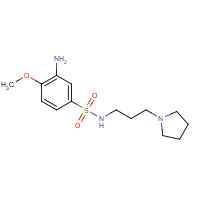 1306125-38-1 3-amino-4-methoxy-N-(3-pyrrolidin-1-ylpropyl)benzenesulfonamide chemical structure