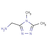 1019258-77-5 (4,5-dimethyl-1,2,4-triazol-3-yl)methanamine chemical structure
