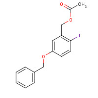 885608-58-2 (2-iodo-5-phenylmethoxyphenyl)methyl acetate chemical structure
