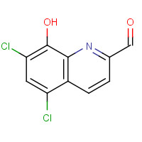24010-07-9 5,7-dichloro-8-hydroxyquinoline-2-carbaldehyde chemical structure