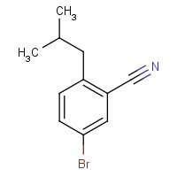 856167-67-4 5-bromo-2-(2-methylpropyl)benzonitrile chemical structure
