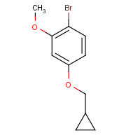 1353776-76-7 1-bromo-4-(cyclopropylmethoxy)-2-methoxybenzene chemical structure