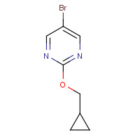1339137-63-1 5-bromo-2-(cyclopropylmethoxy)pyrimidine chemical structure
