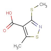 338778-85-1 5-methyl-3-methylsulfanyl-1,2-thiazole-4-carboxylic acid chemical structure