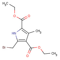57745-26-3 diethyl 5-(bromomethyl)-3-methyl-1H-pyrrole-2,4-dicarboxylate chemical structure