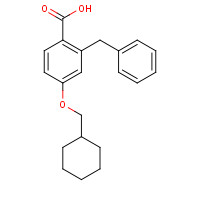 1099484-37-3 2-benzyl-4-(cyclohexylmethoxy)benzoic acid chemical structure