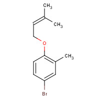 1341157-03-6 4-bromo-2-methyl-1-(3-methylbut-2-enoxy)benzene chemical structure
