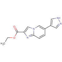 1167626-53-0 ethyl 6-(1H-pyrazol-4-yl)imidazo[1,2-a]pyridine-2-carboxylate chemical structure