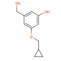 1010413-32-7 3-(cyclopropylmethoxy)-5-(hydroxymethyl)phenol chemical structure