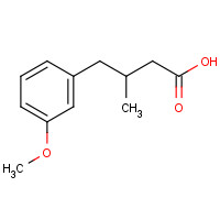 54961-40-9 4-(3-methoxyphenyl)-3-methylbutanoic acid chemical structure