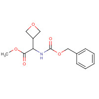 1255717-04-4 methyl 2-(oxetan-3-yl)-2-(phenylmethoxycarbonylamino)acetate chemical structure