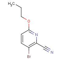 1353777-42-0 3-bromo-6-propoxypyridine-2-carbonitrile chemical structure