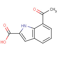 133738-76-8 7-acetyl-1H-indole-2-carboxylic acid chemical structure