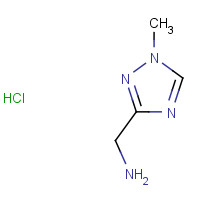 215871-44-6 (1-methyl-1,2,4-triazol-3-yl)methanamine;hydrochloride chemical structure