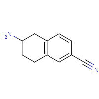 1273672-95-9 6-amino-5,6,7,8-tetrahydronaphthalene-2-carbonitrile chemical structure