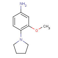 16089-42-2 3-methoxy-4-pyrrolidin-1-ylaniline chemical structure
