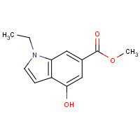 934617-51-3 methyl 1-ethyl-4-hydroxyindole-6-carboxylate chemical structure