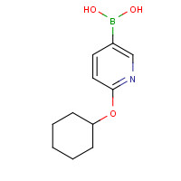 1358754-47-8 (6-cyclohexyloxypyridin-3-yl)boronic acid chemical structure