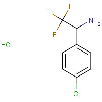 65990-86-5 1-(4-chlorophenyl)-2,2,2-trifluoroethanamine;hydrochloride chemical structure
