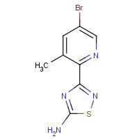 1179361-44-4 3-(5-bromo-3-methylpyridin-2-yl)-1,2,4-thiadiazol-5-amine chemical structure