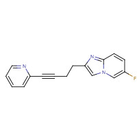 872363-17-2 6-fluoro-2-(4-pyridin-2-ylbut-3-ynyl)imidazo[1,2-a]pyridine chemical structure