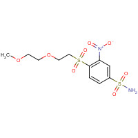 1257045-08-1 4-[2-(2-methoxyethoxy)ethylsulfonyl]-3-nitrobenzenesulfonamide chemical structure