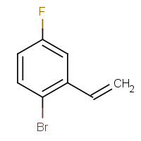 828267-47-6 1-bromo-2-ethenyl-4-fluorobenzene chemical structure