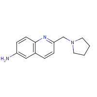 372149-54-7 2-(pyrrolidin-1-ylmethyl)quinolin-6-amine chemical structure
