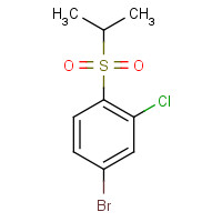 1310949-99-5 4-bromo-2-chloro-1-propan-2-ylsulfonylbenzene chemical structure