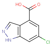 885522-12-3 6-chloro-1H-indazole-4-carboxylic acid chemical structure
