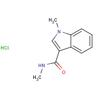 125818-09-9 N,1-dimethylindole-3-carboxamide;hydrochloride chemical structure