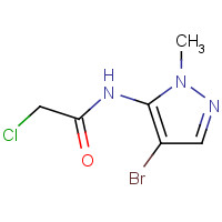 183988-30-9 N-(4-bromo-2-methylpyrazol-3-yl)-2-chloroacetamide chemical structure