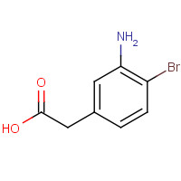 885956-52-5 2-(3-amino-4-bromophenyl)acetic acid chemical structure