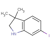1158751-97-3 6-iodo-3,3-dimethyl-1,2-dihydroindole chemical structure