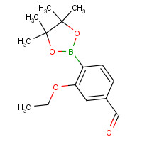 887921-58-6 3-ethoxy-4-(4,4,5,5-tetramethyl-1,3,2-dioxaborolan-2-yl)benzaldehyde chemical structure