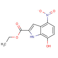 1003709-11-2 ethyl 7-hydroxy-4-nitro-1H-indole-2-carboxylate chemical structure