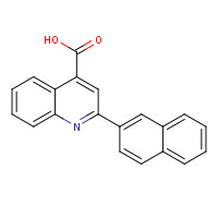 13605-87-3 2-naphthalen-2-ylquinoline-4-carboxylic acid chemical structure