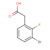 786652-63-9 2-(3-bromo-2-fluorophenyl)acetic acid chemical structure