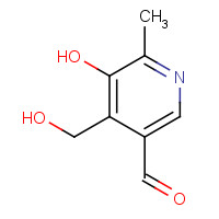 6560-46-9 5-hydroxy-4-(hydroxymethyl)-6-methylpyridine-3-carbaldehyde chemical structure