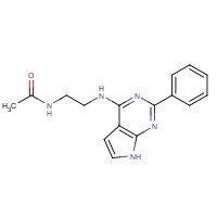343632-20-2 N-[2-[(2-phenyl-7H-pyrrolo[2,3-d]pyrimidin-4-yl)amino]ethyl]acetamide chemical structure