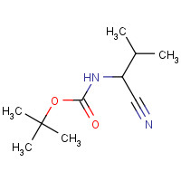130457-35-1 tert-butyl N-(1-cyano-2-methylpropyl)carbamate chemical structure
