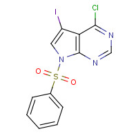 208459-84-1 7-(benzenesulfonyl)-4-chloro-5-iodopyrrolo[2,3-d]pyrimidine chemical structure