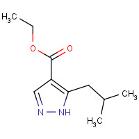 1235313-61-7 ethyl 5-(2-methylpropyl)-1H-pyrazole-4-carboxylate chemical structure