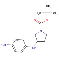 1159976-32-5 tert-butyl 3-(4-aminoanilino)pyrrolidine-1-carboxylate chemical structure