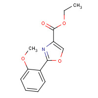 885274-64-6 ethyl 2-(2-methoxyphenyl)-1,3-oxazole-4-carboxylate chemical structure