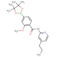 1419221-41-2 2-methoxy-N-(4-propylpyridin-2-yl)-4-(4,4,5,5-tetramethyl-1,3,2-dioxaborolan-2-yl)benzamide chemical structure
