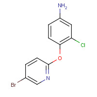 1099631-28-3 4-(5-bromopyridin-2-yl)oxy-3-chloroaniline chemical structure