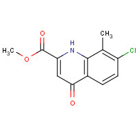 1065074-49-8 methyl 7-chloro-8-methyl-4-oxo-1H-quinoline-2-carboxylate chemical structure